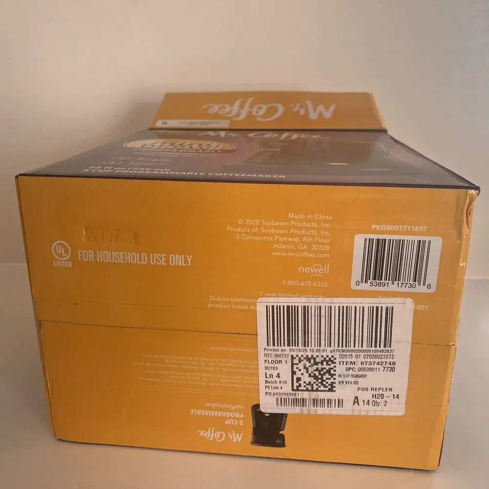 Mr Coffee/Mini Brew Programmable 5 Cup Drip Coffee Maker Brewer #BVMC-PCO5BL4